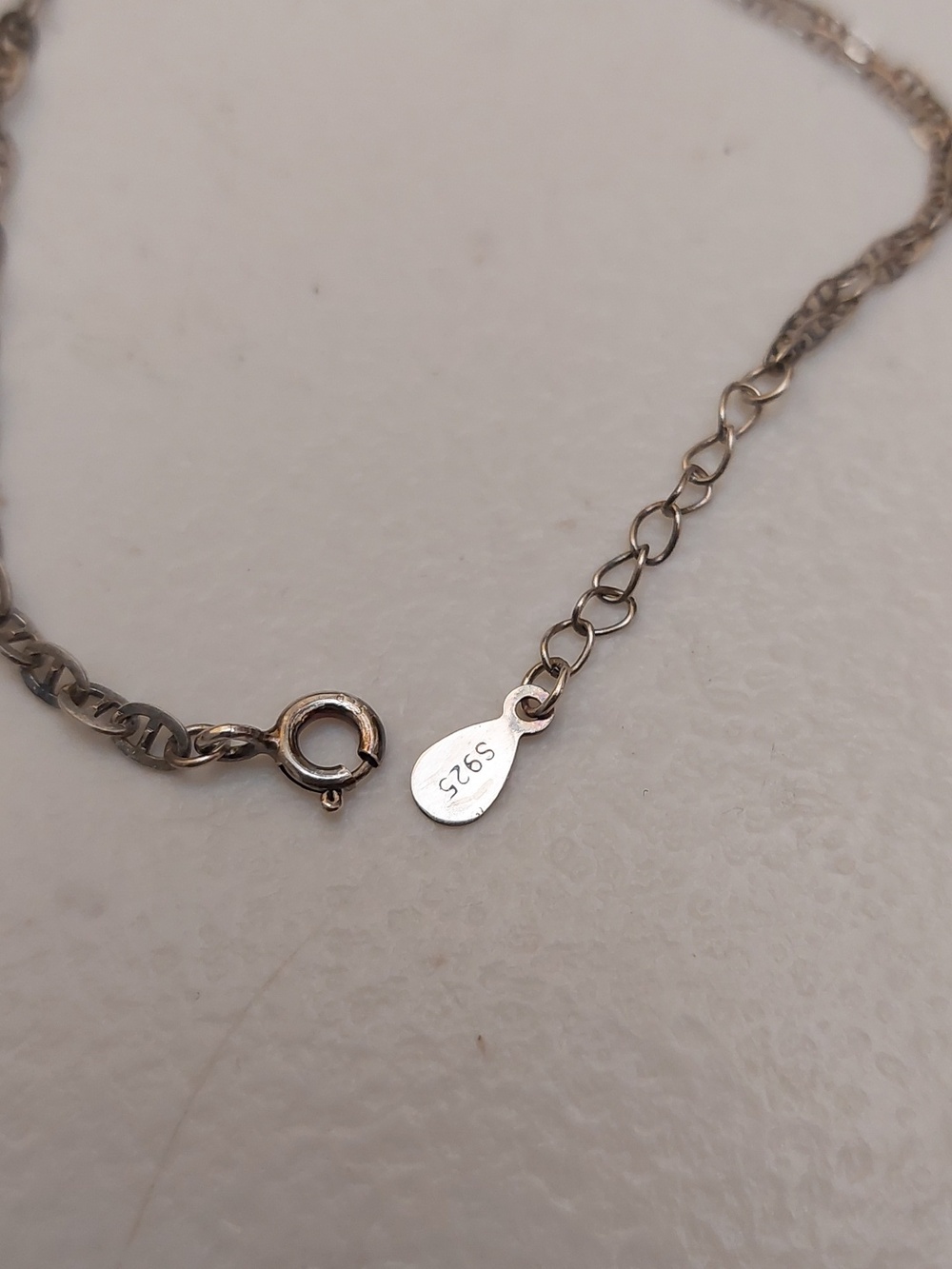 Sterling Silver Mariner Link Bracelet 7 Inches Long - Picture 3 of 5